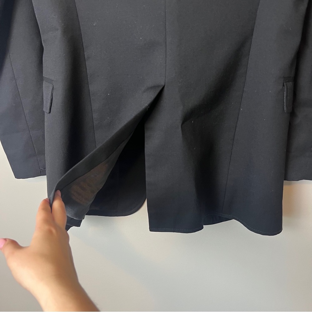 Smythe Single Button Black Basic Blazer Jacket - image 7